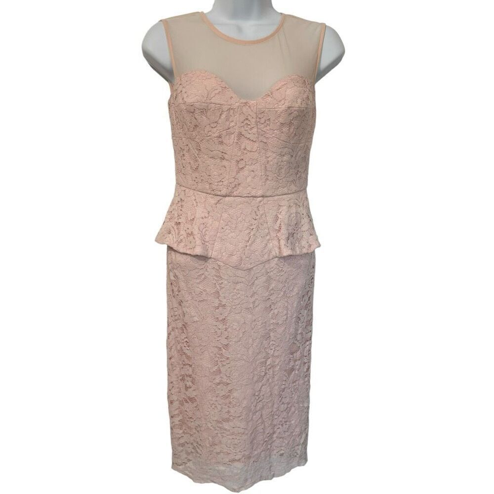 Venus Light Pink Floral Lace Dress Women’s Size 2